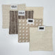 Eco-Cloth - Square Starter Pack of 4 - Neutrals - Made To Order