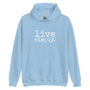 live simply. ADULT Hoodie - Made To Order