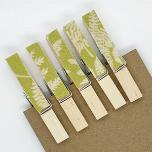 Clothes Pins - Fern - Made To Order