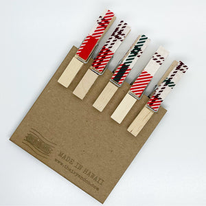 Clothes Pins - Plaid - Made To Order