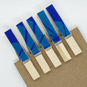 Clothes Pins - Blue Pua - Made To Order