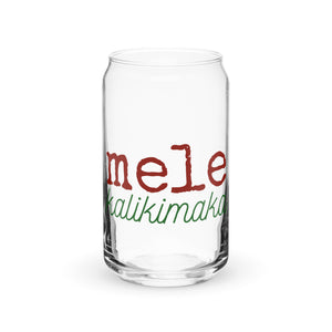 Mele Kalikimaka - Glass Tumbler - Made To Order