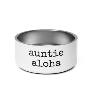 auntie aloha - Pet Bowl - Made To Order