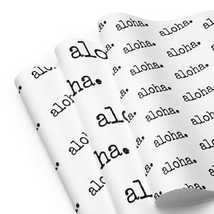 aloha. Wrapping paper sheets - Made To Order