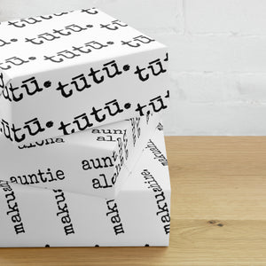 tūtū / auntie / makuahine Wrapping paper sheets - Made To Order
