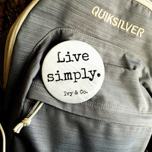 Campaign Pin - Live Simply
