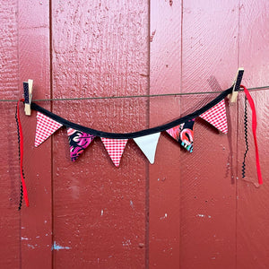 Mini Bunting - Tropical Red - Only 1!