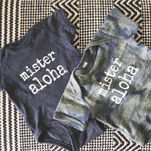 mister aloha - BABY onesies