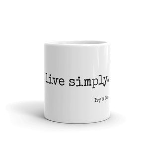 live simply. - Mug - Made To Order