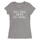 all you need is less. - Women's T-shirt - Made to Order