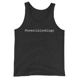 gender neutral Ivy & Co. tank top with white writing that says Hawaii Kine Tings