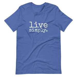 live simply. ADULT t-shirt - Made To Order