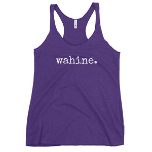 wahine. Women's Racerback Tank - Made To Order